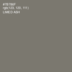 #7B786F - Limed Ash Color Image